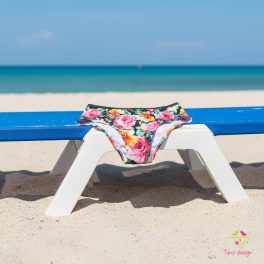 "Flowers" teen leak-proof swim bottom