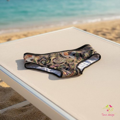 "Paisley" teen leak-proof swim bottom