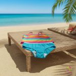 Turquoise teen leak-proof swim bottom