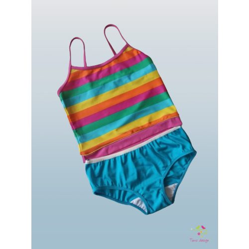 Turquoise teen leak-proof swim bottom