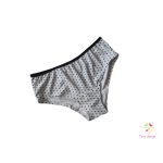 White-black polka dot teen hipster leak-proof panties