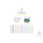 Teen period panties for heavy flow, in bikini style with Timo design unique pattern