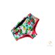 Teen period panties for moderate flow, in boyshort style with fruits and flowers pattern