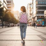 Leak-proof bag with lipstick pattern