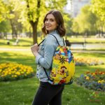 Waterproof bagpack with pirate pattern