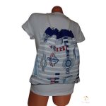 Tornazsák kék-piros tengerész mintával