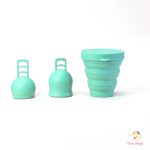 Tsuki Mimas α and β menstrual disc and sterilizing cup set