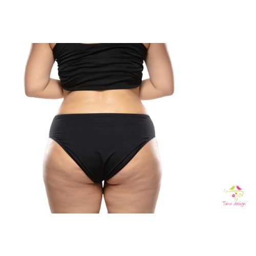 New generation black period panties for heavy flow in bikini style