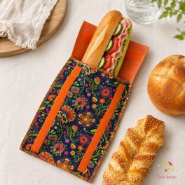 Reusable snack bag with Timo design unique pattern