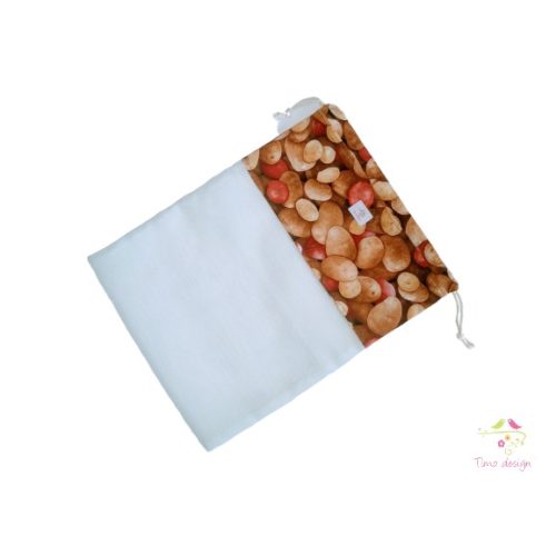 Reusable product bags with potatoes pattern